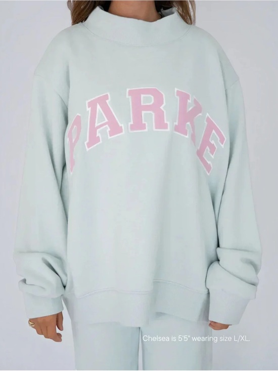 Parke Sweaters - Parke birthday drop 2025 in mint green and pink writing rare and exclusive